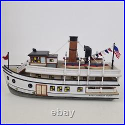 Deparment 56 Christmas in the City Village EAST HARBOR FERRY 59213 Boat Rare