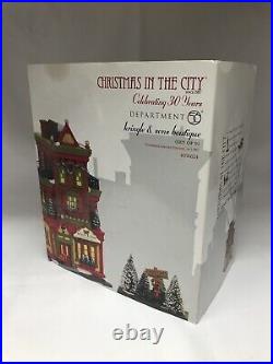 Department 56 2017 KRINGLE & SONS BOUTIQUE Christmas In the City Limited Edition