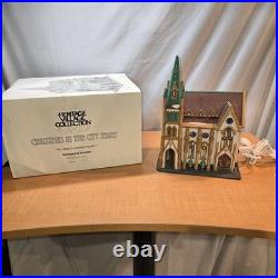 Department 56 All Saints Corner Church Christmas in the City Lighted House