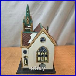 Department 56 All Saints Corner Church Christmas in the City Lighted House