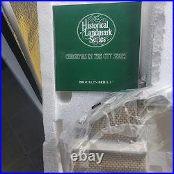 Department 56 Brooklyn Bridge NYC Historical Landmark Christmas Village New