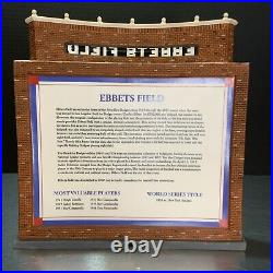 Department 56 CHRISTMAS IN THE CITY EBBETS FIELD Brooklyn Dodgers With Box 2002