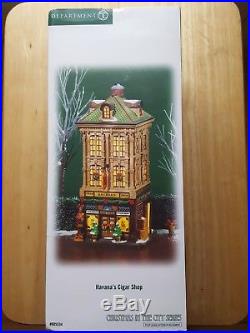 Department 56 CHRISTMAS IN THE CITY RARE HAVANA'S CIGAR SHOP 805534 NEW