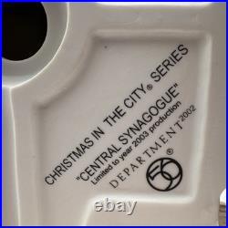 Department 56 Central Synagogue -Christmas in the City Limited Year 2003 Vintage