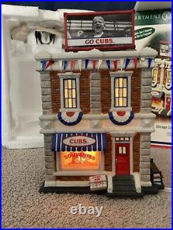 Department 56 Chicago Cubs Souvenir Shop Figurine Christmas in the City 1035