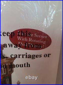 Department 56 Christmas In City Series Victoria's DollHouse With Rotating Doll NEW