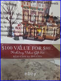 Department 56 Christmas In City Series Victoria's DollHouse With Rotating Doll NEW