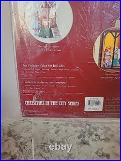Department 56 Christmas In City Series Victoria's DollHouse With Rotating Doll NEW