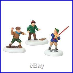 Department 56 Christmas In The City A Game Of Stickball Set of 3