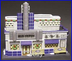 Department 56 Christmas In The City Blue Line Bus Depot Boxed 6146737