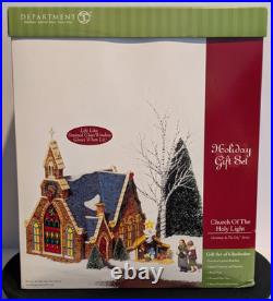 Department 56 Christmas In The City Church Of The Holy Light Holiday Gift Set