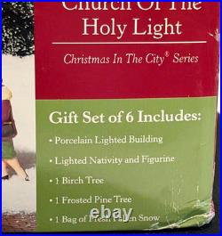 Department 56 Christmas In The City Church Of The Holy Light Holiday Gift Set