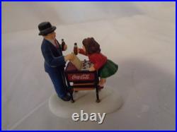 Department 56 Christmas In The City Coca Cola Soda Fountain 56.59221 & Figure Department 56 Christmas In The City Coca Cola Soda Fountain 56.59221 & Figure