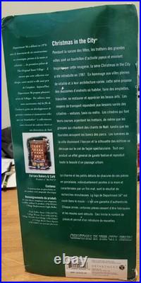 Department 56 Christmas In The City Ferrara Bakery & Cafe Lighted #59272 with box