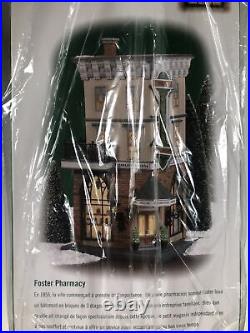 Department 56 Christmas In The City Foster Pharmacy Nib