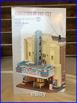 Department 56 Christmas In The City Fox Theater 402542 NIB RARE