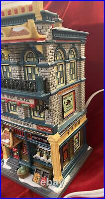 Department 56 Christmas In The City Golden Ox Market Butcher Produce Chinatown