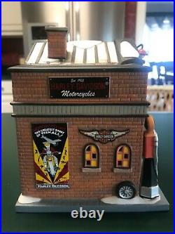 Department 56 Christmas In The City Harley-Davidson Garage #4035565 Dated 2013