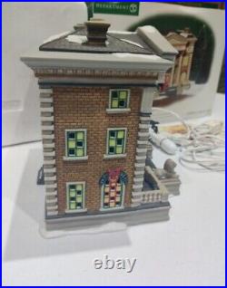 Department 56 Christmas In The City Hudson Public Library Porcelain Building