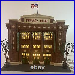 Department 56 Christmas In The City MLB Series Fenway Park with Flag & Trees Light