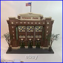 Department 56 Christmas In The City MLB Series Fenway Park with Flag & Trees Light