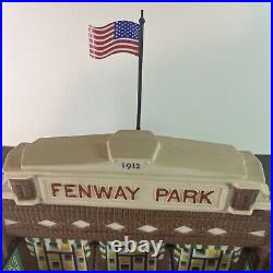 Department 56 Christmas In The City MLB Series Fenway Park with Flag & Trees Light