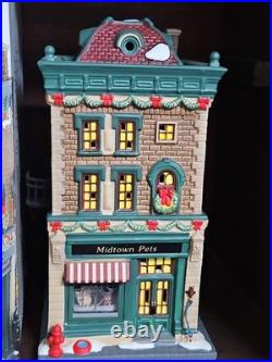 Department 56 Christmas In The City Midtown Pets Lighted Building Box & Cord