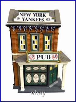 Department 56 Christmas In The City New York Yankees Pub MLB 59225 Rare New Department 56 Christmas In The City New York Yankees Pub MLB 59225 Rare New