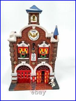 Department 56, Christmas In The City Series, 42nd St. Fire Company with Box