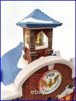 Department 56, Christmas In The City Series, 42nd St. Fire Company with Box