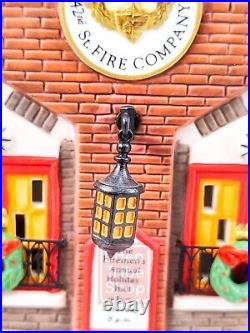 Department 56, Christmas In The City Series, 42nd St. Fire Company with Box