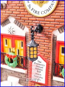 Department 56, Christmas In The City Series, 42nd St. Fire Company with Box