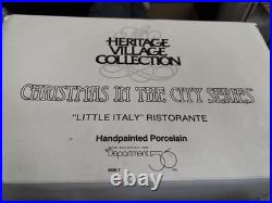 Department 56 Christmas In The City Series Little Italy Ristornate with Box