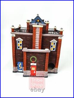 Department 56, Christmas In The City Series, Precinct 25 Police Station with Box