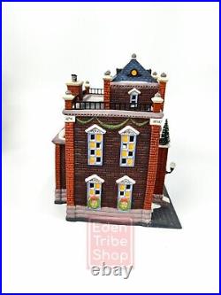 Department 56, Christmas In The City Series, Precinct 25 Police Station with Box