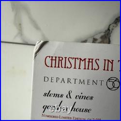 Department 56 Christmas In The City Stems And Vines Garden House #6000572 NEW