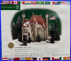 Department 56 Christmas In The City THE CONSULATE Set of 2 NEW 58951