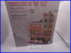 Department 56 Christmas In The City THE FLAMINGO CLUB NIB Signed 2011