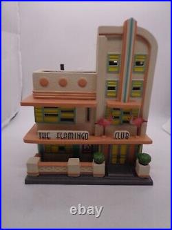 Department 56 Christmas In The City THE FLAMINGO CLUB NIB Signed 2011