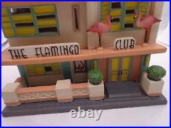 Department 56 Christmas In The City THE FLAMINGO CLUB NIB Signed 2011