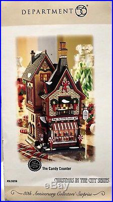 Department 56 Christmas In The City The Candy Counter #59256 30th Anniversary