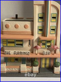 Department 56 Christmas In The City The Flamingo Club Partial Box Bonus Flamingo