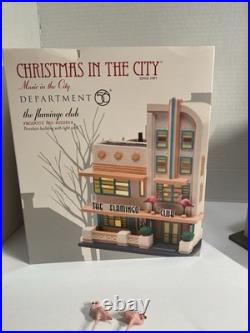 Department 56 Christmas In The City The Flamingo Club Partial Box Bonus Flamingo