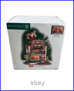 Department 56 Christmas In the City 2004 Retired Coca-Cola Soda Fountain #59221