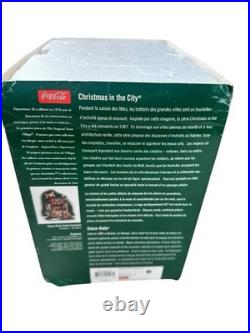 Department 56 Christmas In the City 2004 Retired Coca-Cola Soda Fountain #59221