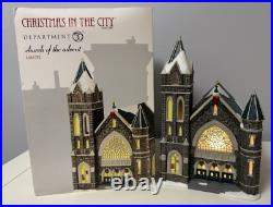 Department 56 Christmas In the City Series Church Of the Advent With Box Working