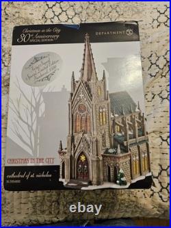 Department 56 Christmas in City Cathedral of St. Nicholas 56.59248SE Signed