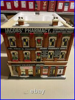 Department 56 Christmas in The City Jacobs Pharmacy 4044791 New READ
