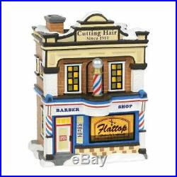 Department 56 Christmas in The City Village Flattop Barbershop Building 6000638