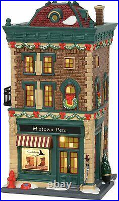 Department 56 Christmas in The City Village Midtown Pets Building 6003058 RARE